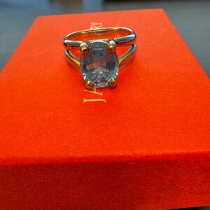 James Avery Sterling Silver .925 aquamarine ring
